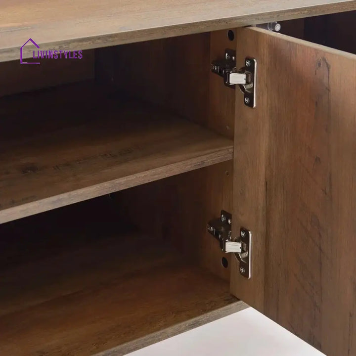 Lyla Wooden Finish Tv Unit Stand for Living Room