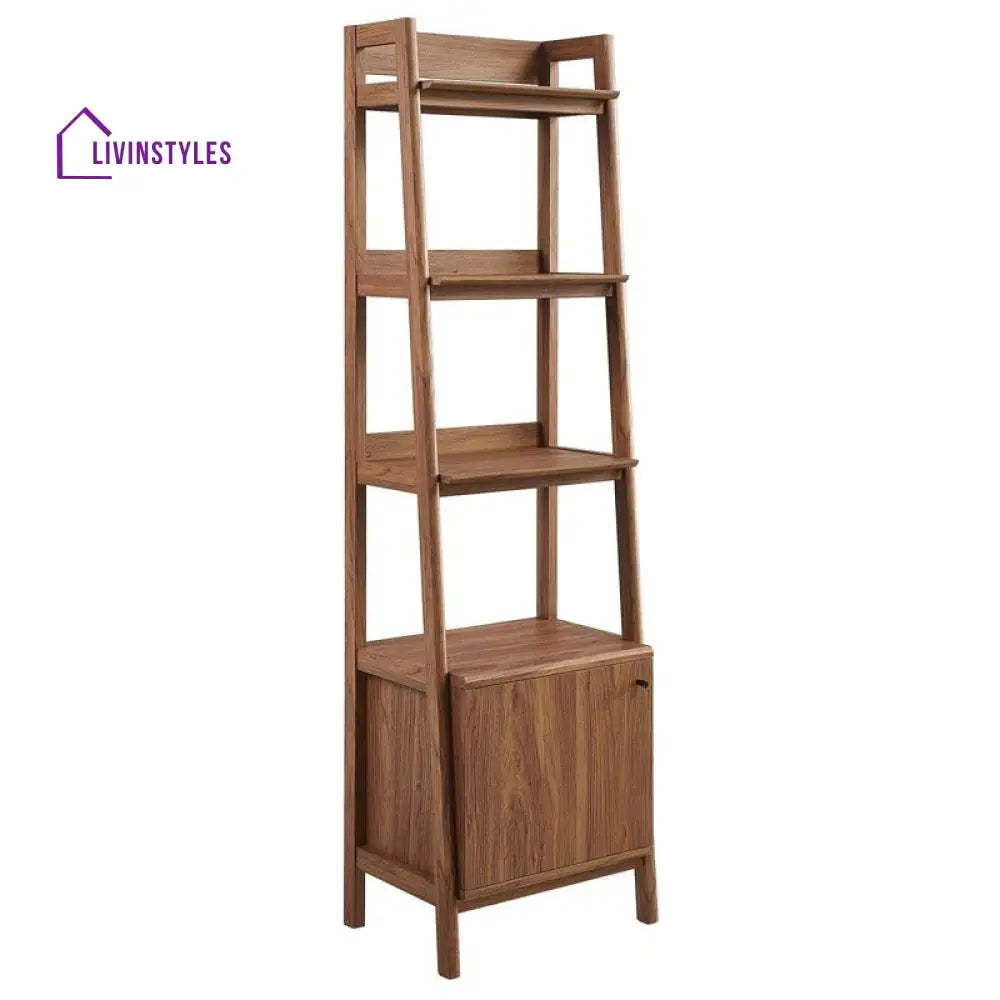Lyubov Solid Wood Bookshelves | Bookshelf for Living Room | Bedroom | Drawing Room | Study Room