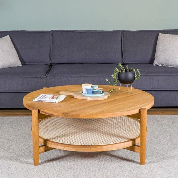Aditi Solid Wood Rounded Coffee Table
