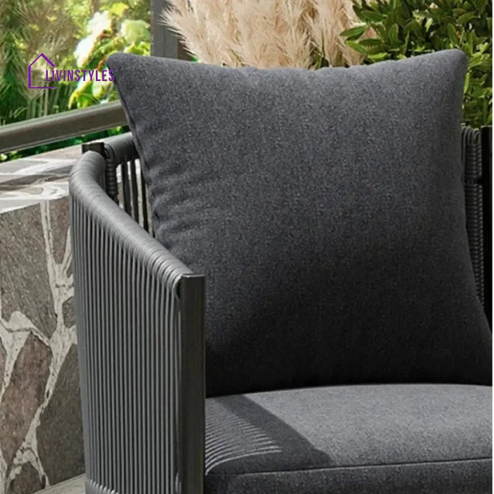 Mackenzie 2-Piece Outdoor Rope Patio Dining Chairs Dinning Chairs