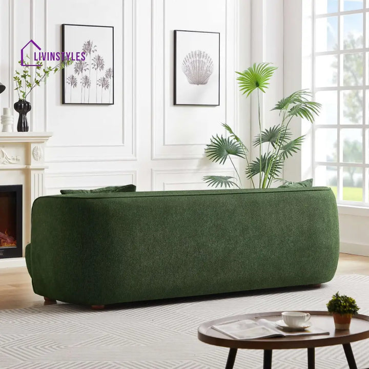 Madan Green Three Seater Sofa For Living Room