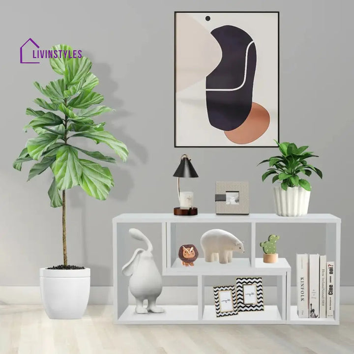 Madeleine White Finish Tv Unit Stand for Living Room