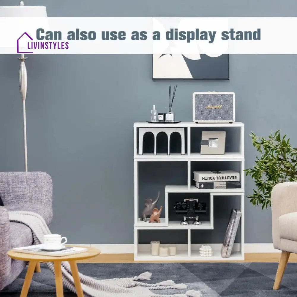 Madeleine White Finish Tv Unit Stand for Living Room