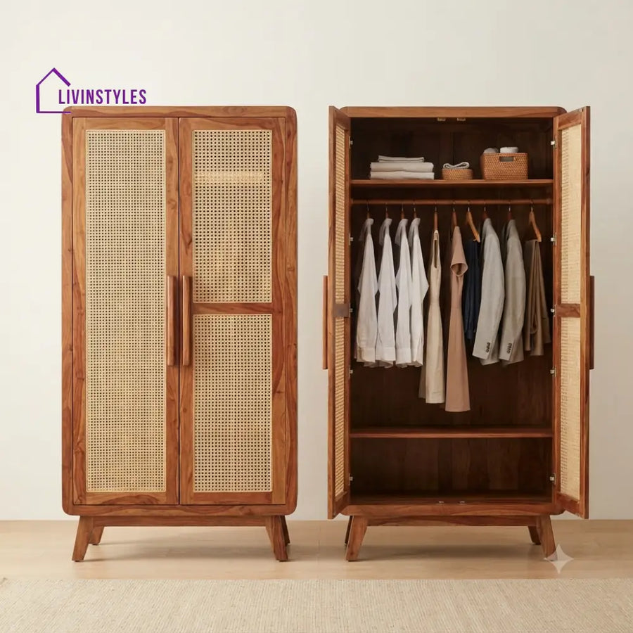 Madhavi Wooden Wardrobe for Clothes | Cupboard for Clothes