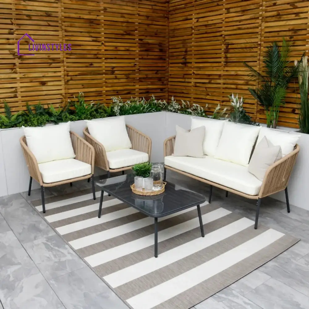 Madison 5-Seater Outdoor All-Weather Rope Sofa Set - Sofa Set