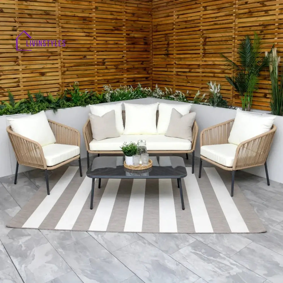 Madison 5-Seater Outdoor All-Weather Rope Sofa Set - Sofa Set