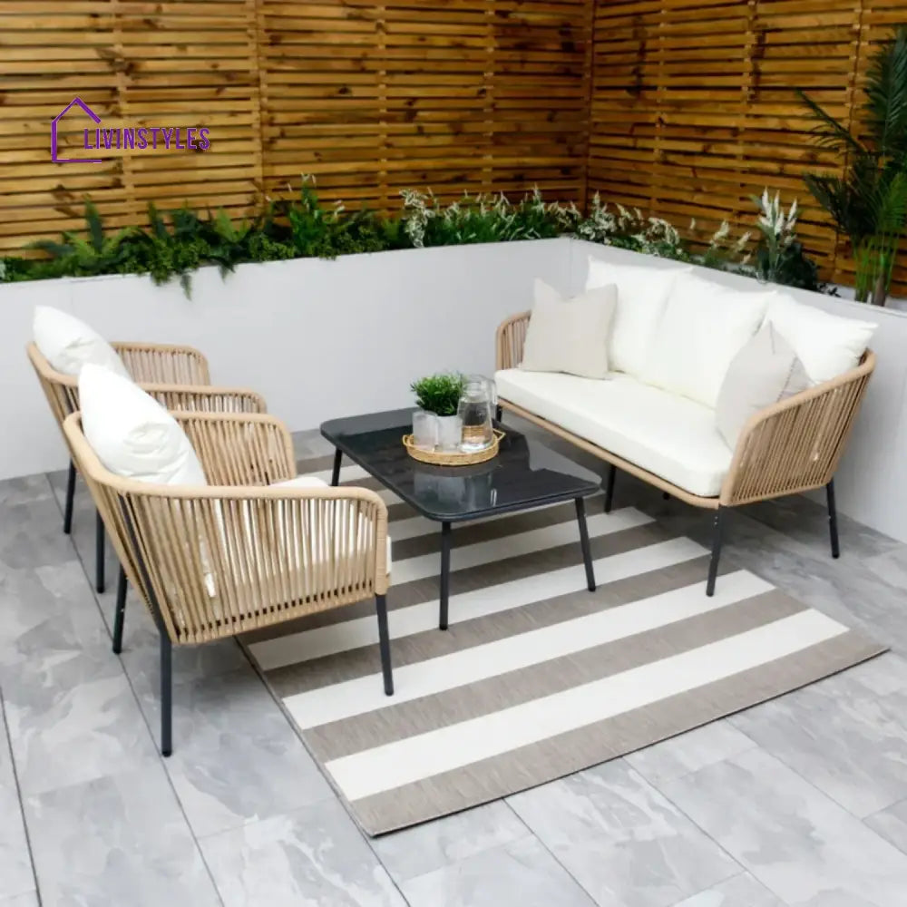 Madison 5-Seater Outdoor All-Weather Rope Sofa Set - Sofa Set