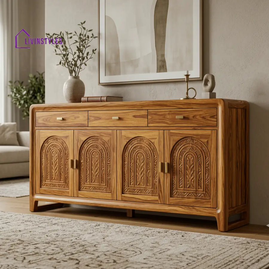 Madison Sheesham Wood Cabinet and Sideboard (Honey Finish) (Copy)