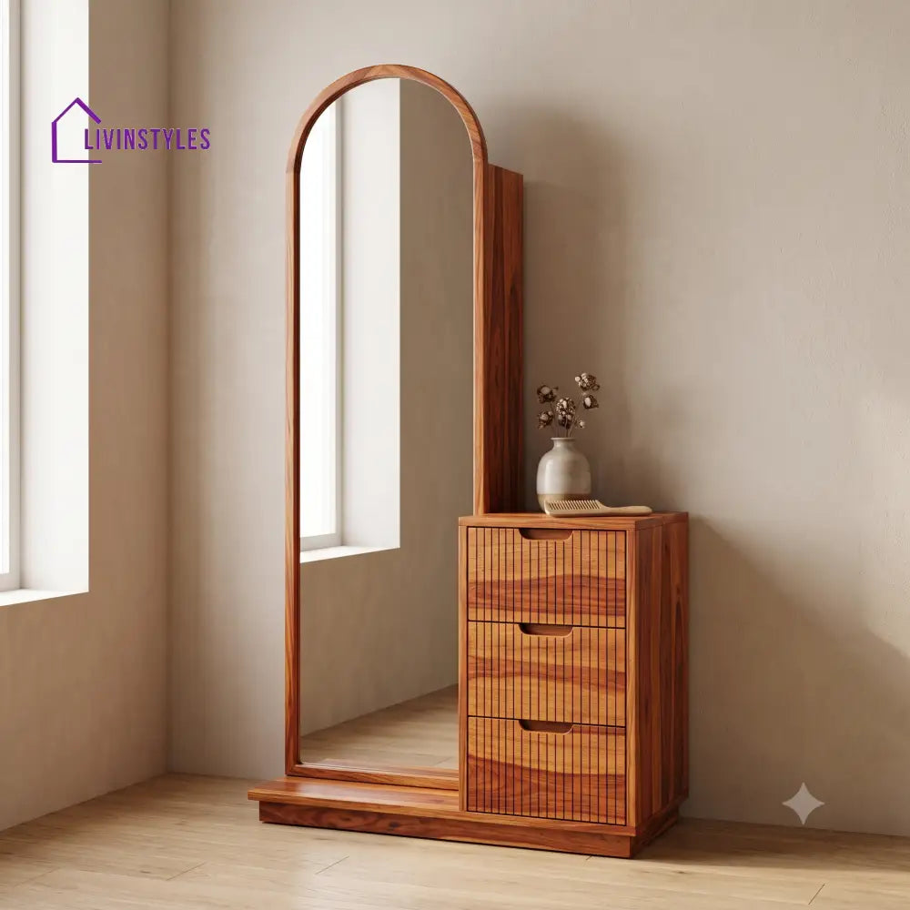 Maelle Premium Solid Wood Dressing Table for Bedroom | New Designer Dressing Unit