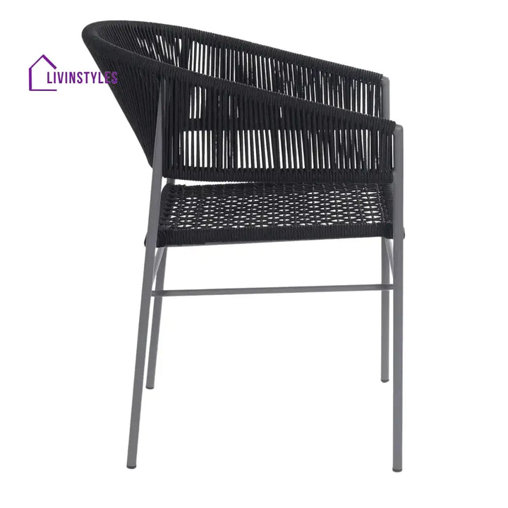 Magdalena 3-Piece Grey Rope Outdoor Patio Set - Patio Set