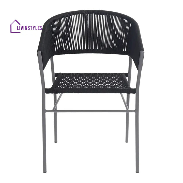 Magdalena 3-Piece Grey Rope Outdoor Patio Set - Patio Set