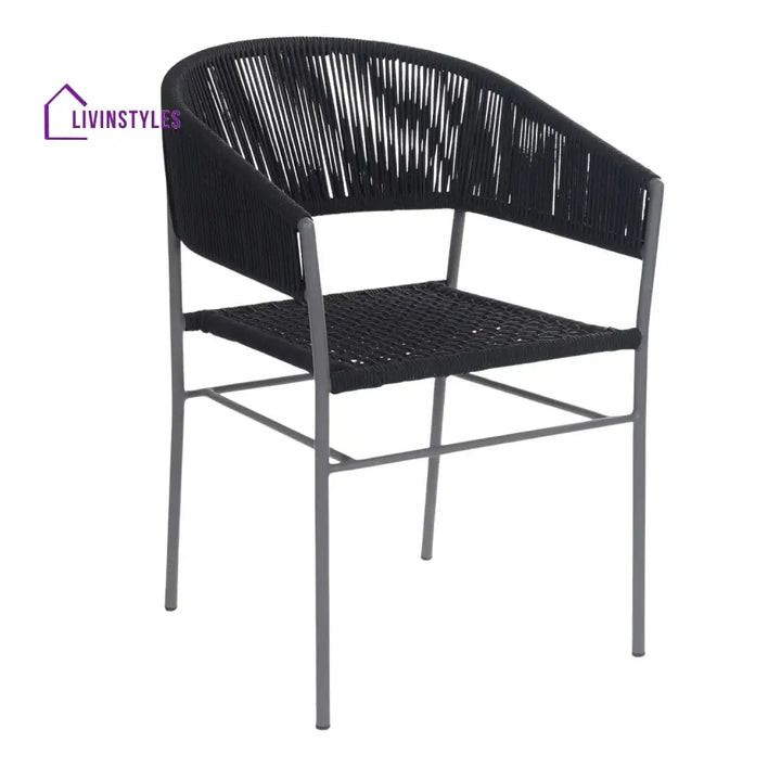Magdalena 3-Piece Grey Rope Outdoor Patio Set - Patio Set