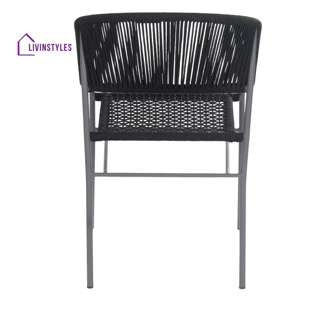 Magdalena 3-Piece Grey Rope Outdoor Patio Set - Patio Set
