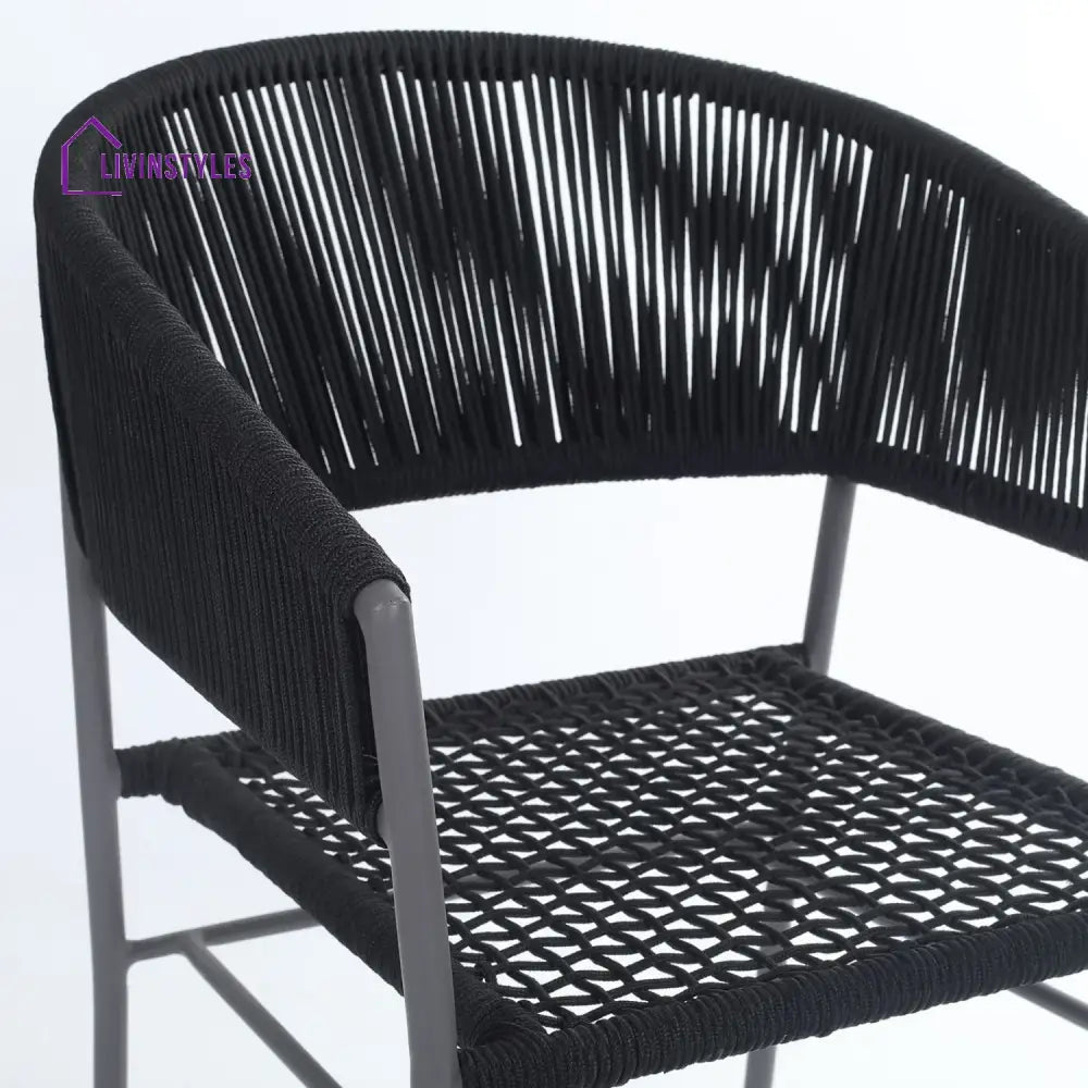 Magdalena 3-Piece Grey Rope Outdoor Patio Set - Patio Set