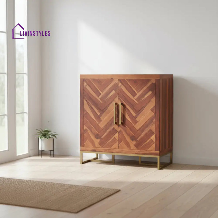 Magdalena Sheesham Wood Shoe Rack for Door Honey