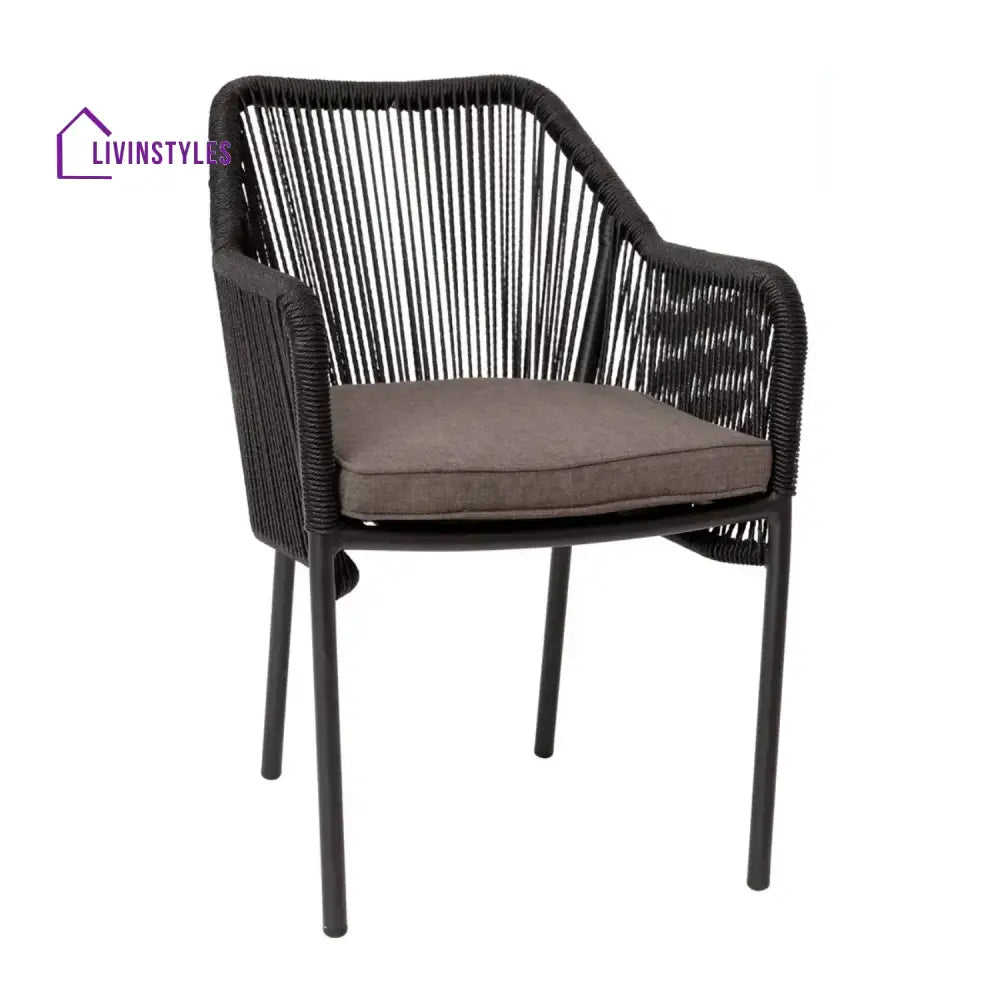 Magnolia 2-Piece Outdoor Rope Patio Dining Chairs - Dinning Chairs