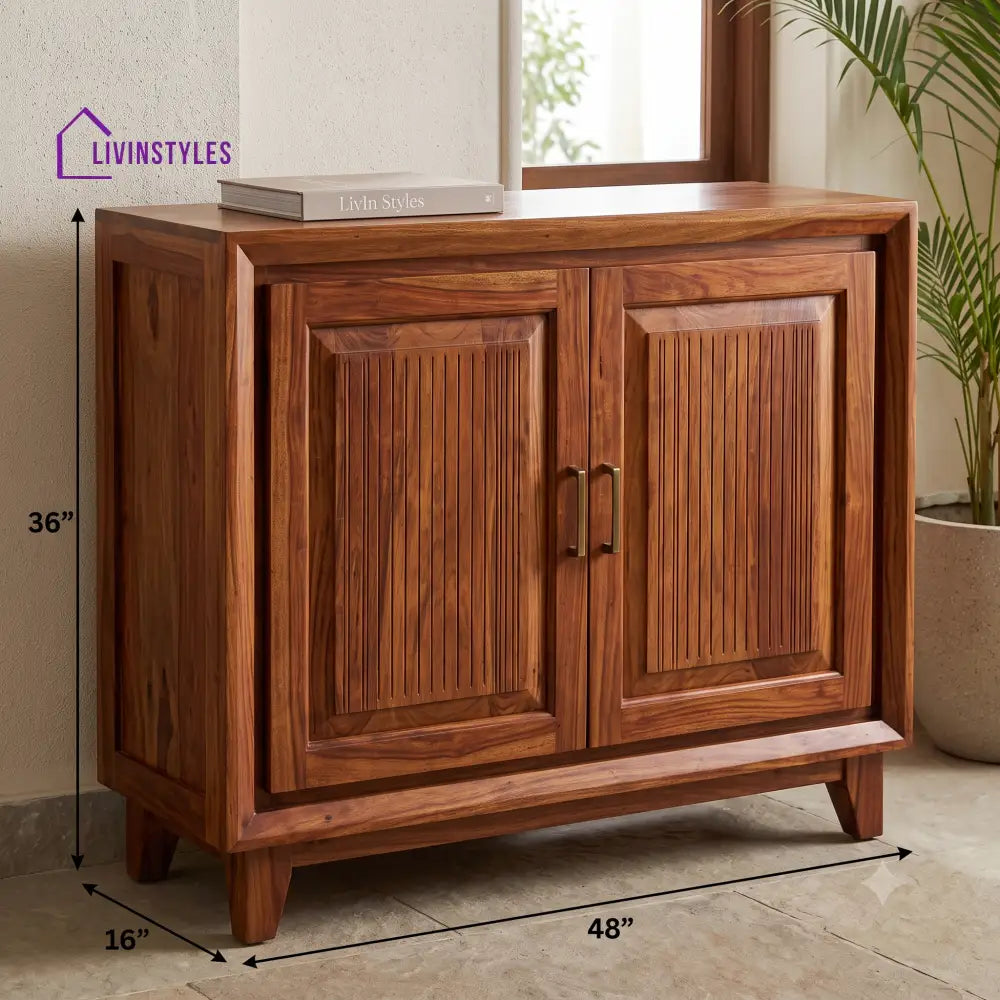 Mahalakshmi Sheesham Wood Shoe Rack | Wooden Shoe Cabinet