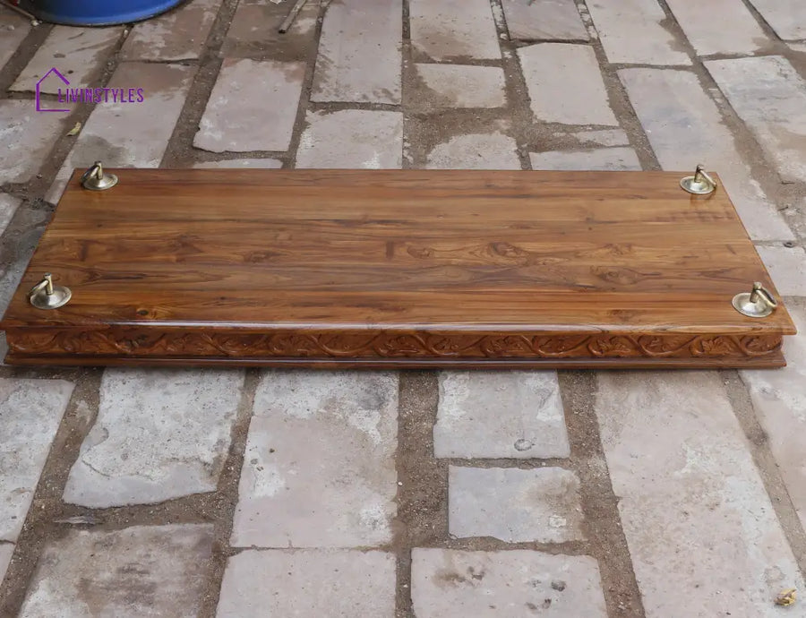 Mahi Old Farmhouse Natural Brown Finished Wooden Handmade Swing Swing