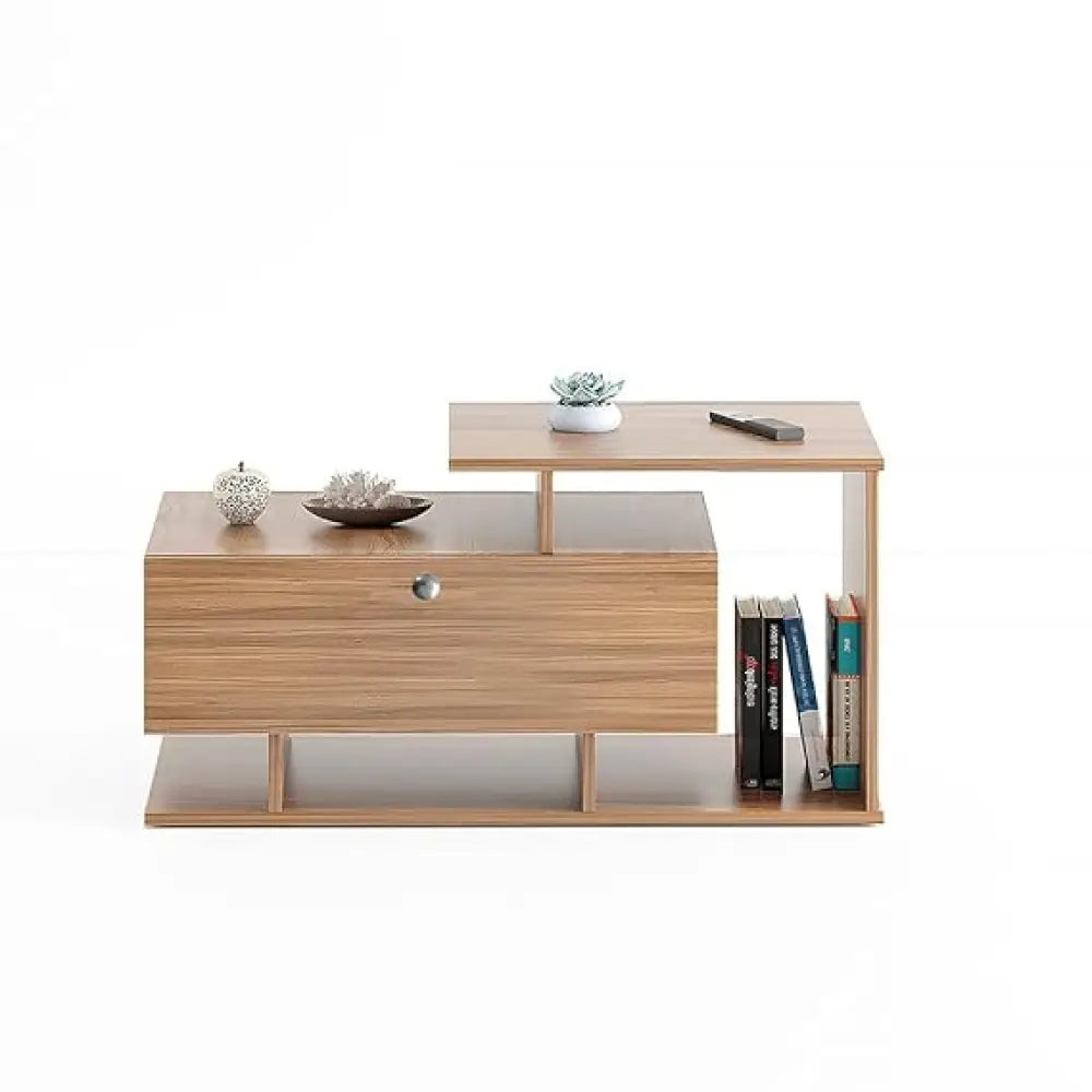 Mahi Stylish Centre Table & Teapoy for Living Room - Exotic Teak Coffee Table