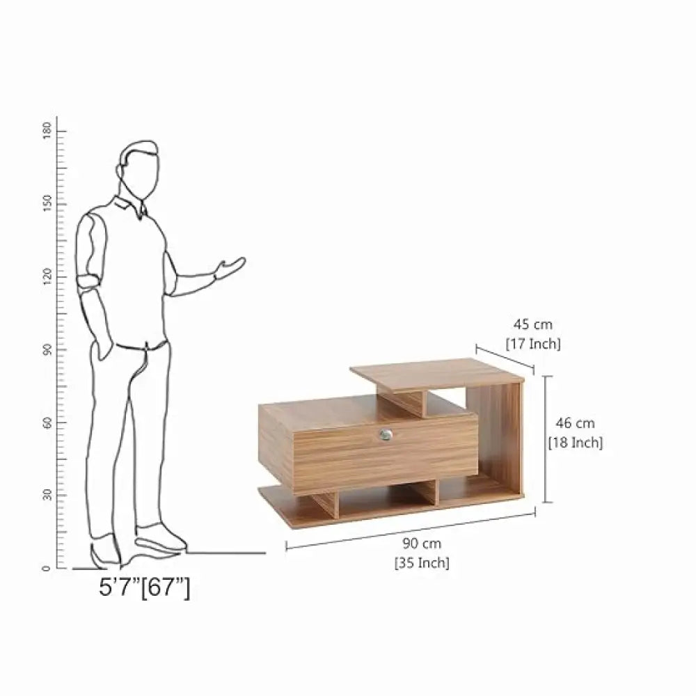 Mahi Stylish Centre Table & Teapoy for Living Room - Exotic Teak Coffee Table