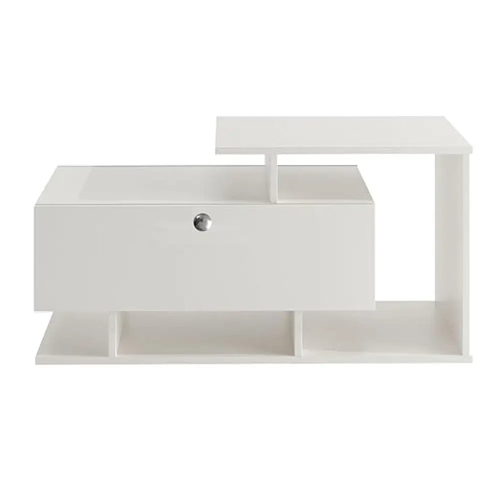 Mahi Stylish Centre Table & Teapoy for Living Room - White