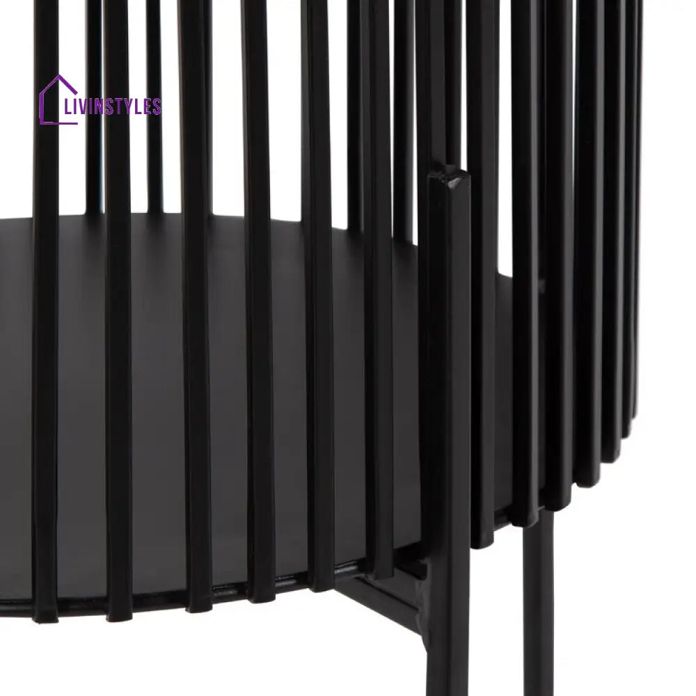 Mahima Metal Black Plant Stand For Balcony