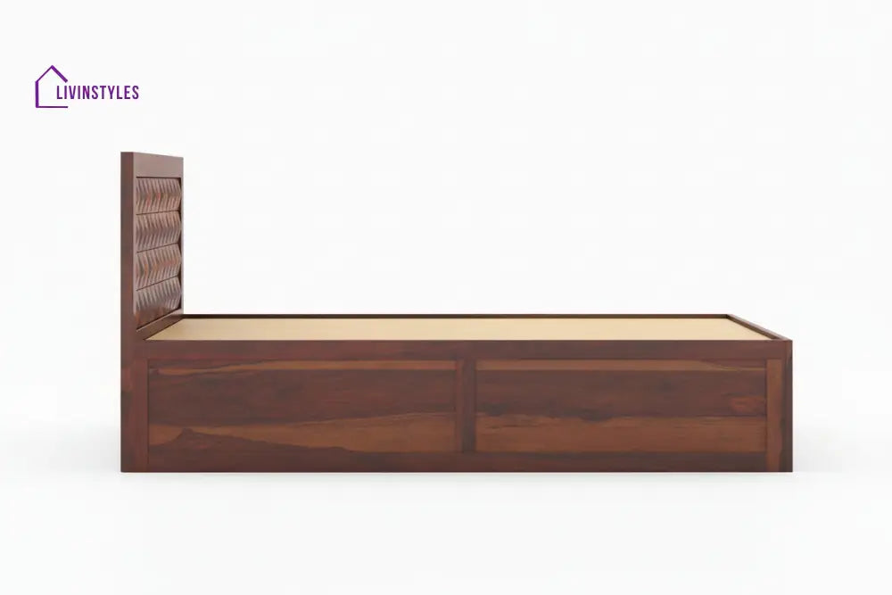 Mai Box Storage Bed in Sheesham Wood - King Size