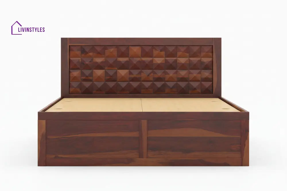 Mai Box Storage Bed in Sheesham Wood - King Size