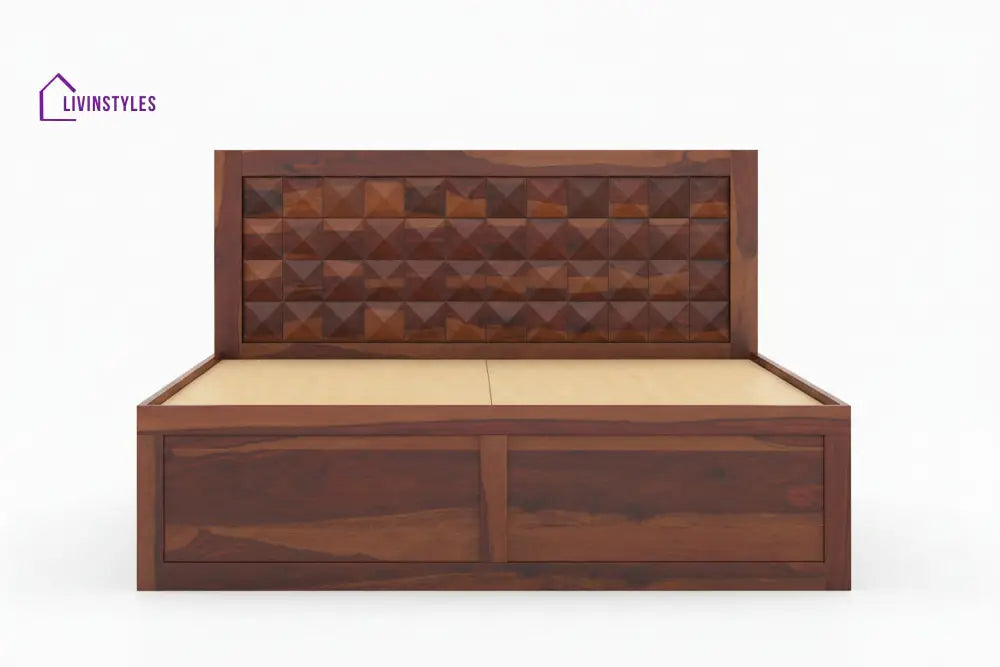 Mai Drawer Bed in Sheesham Wood - King Size