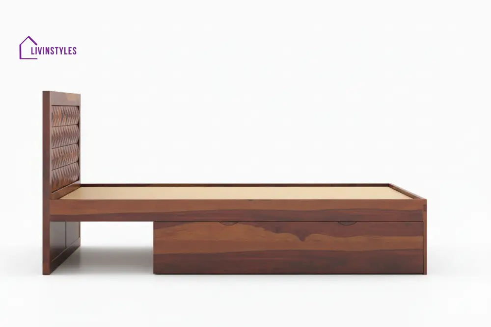 Mai Drawer Bed in Sheesham Wood - King Size