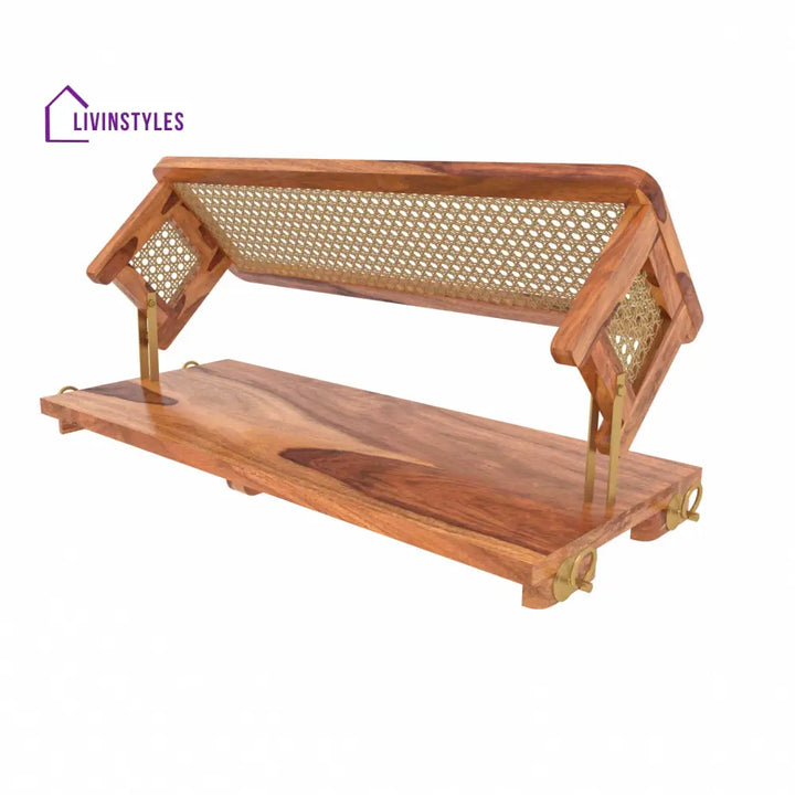 Maira Classic Reversible Cane Back Wooden Handmade Swing for Home Swing