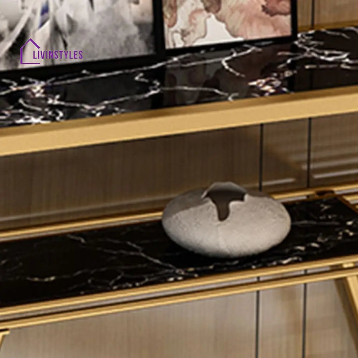 Mairav Stainless Steel Living Room Console Table