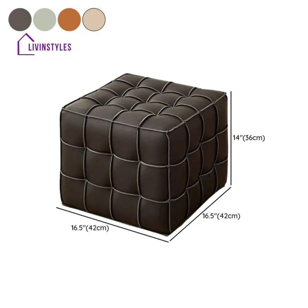 Maisha Living Room Ottoman | Faux Fabric