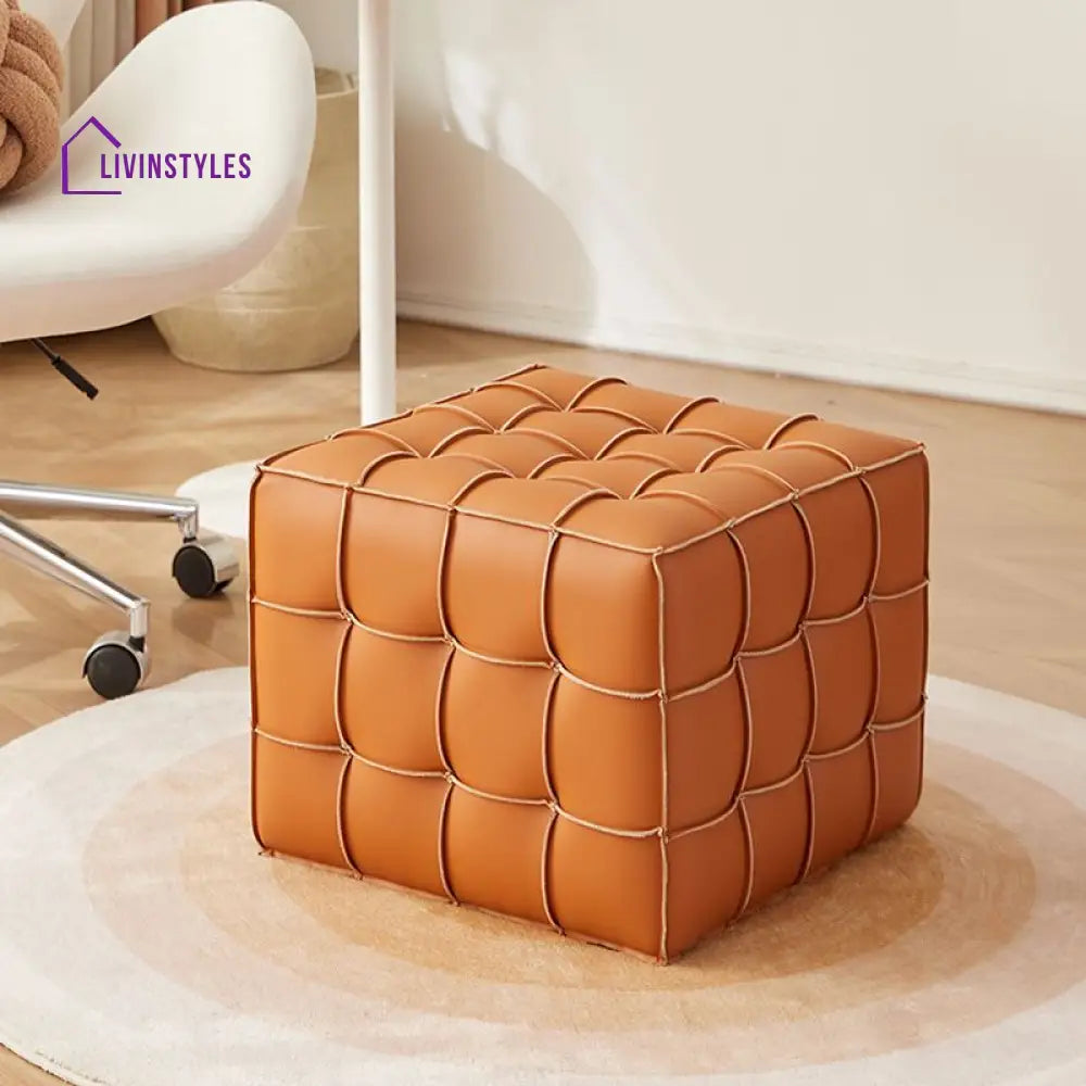 Maisha Living Room Ottoman | Faux Fabric
