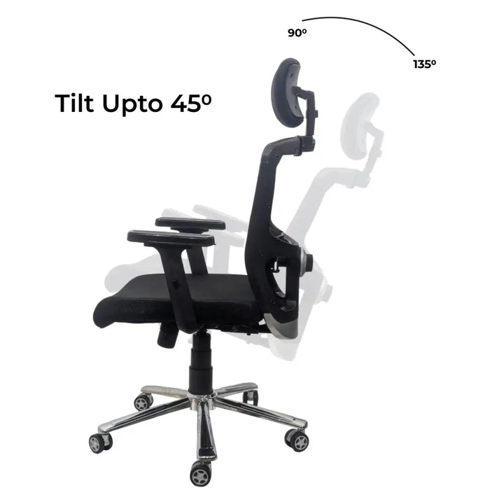 Majesty Black Jazz High Back Ergonomic Chair with Scorpio Base
