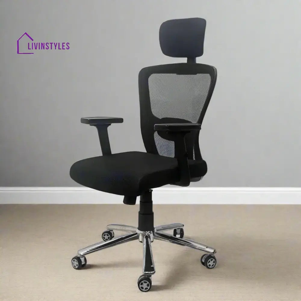 Majesty Black Jazz High Back Ergonomic Chair with Scorpio Base