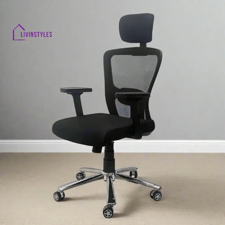 Majesty Black Jazz High Back Ergonomic Chair with Scorpio Base