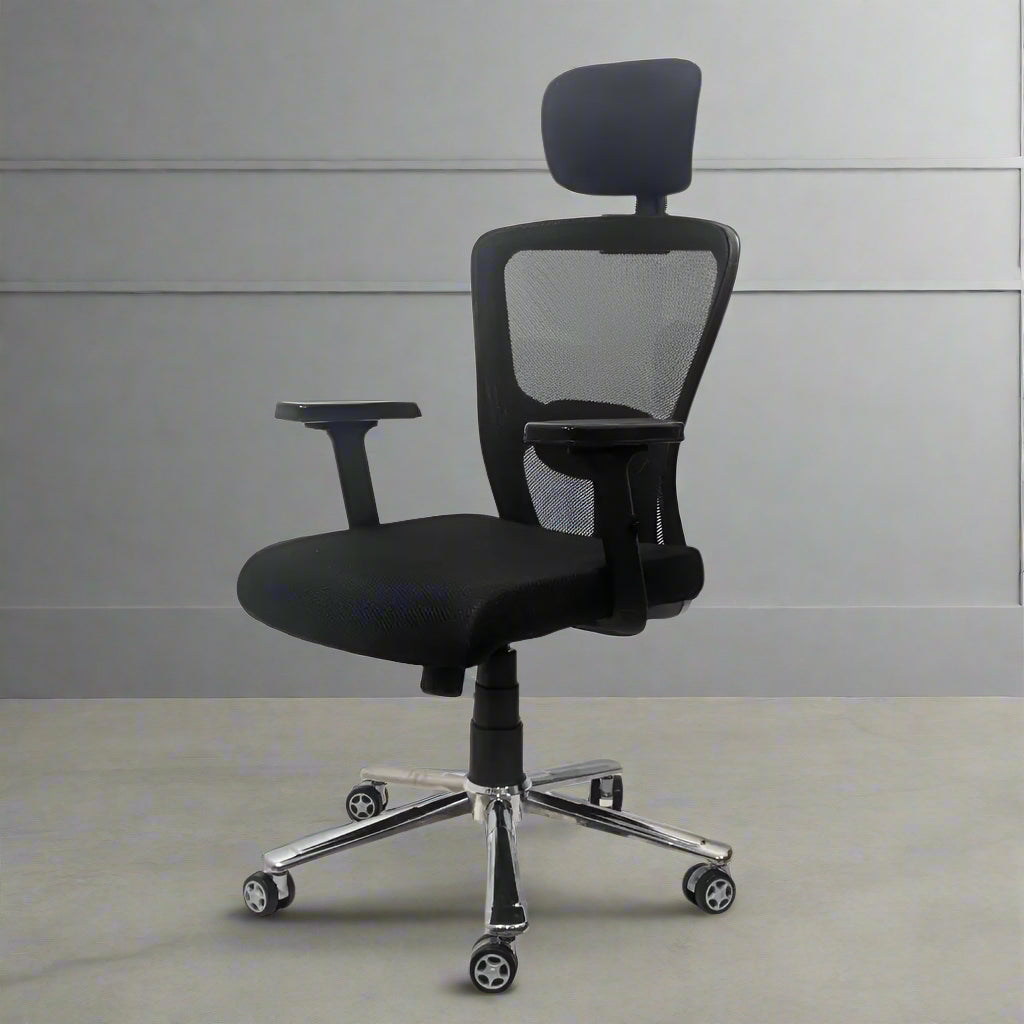 Majesty Black Jazz High Back Ergonomic Chair with Scorpio Base