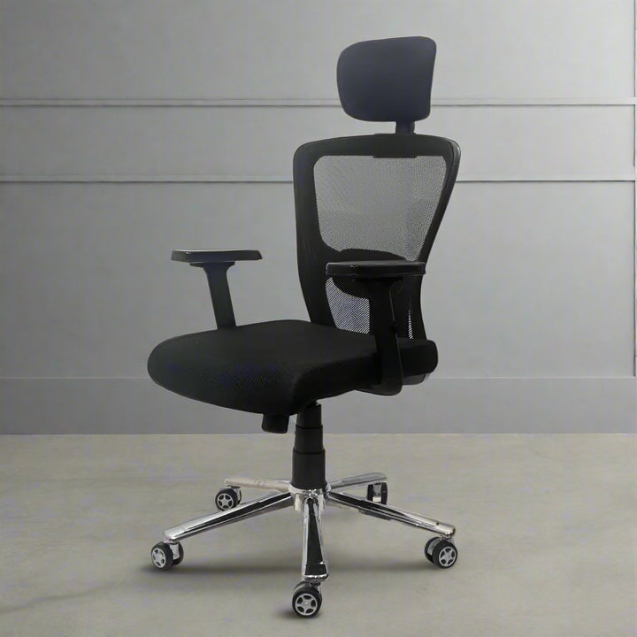 Majesty Black Jazz High Back Ergonomic Chair with Scorpio Base