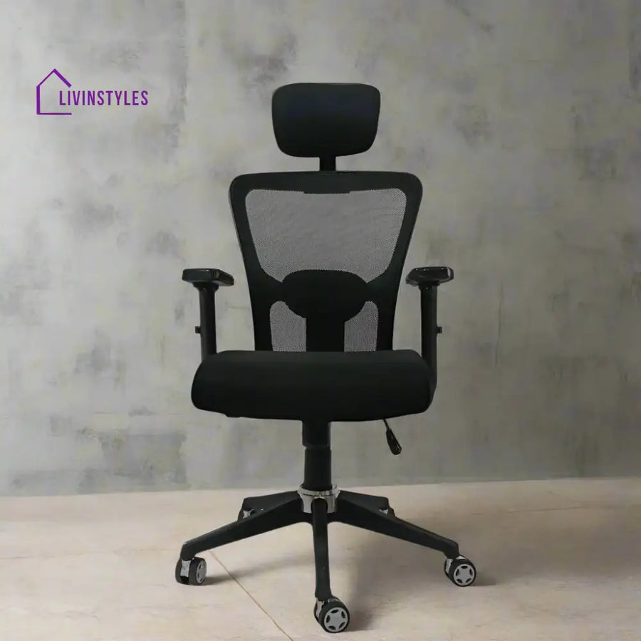 Majesty Black Jazz High Back Ergonomic Executive Office Chair | Nylon Base