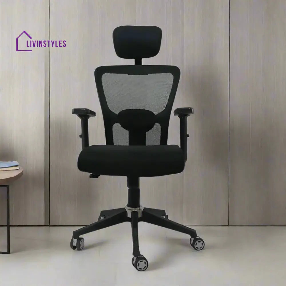 Majesty Black Jazz High Back Ergonomic Executive Office Chair | Nylon Base