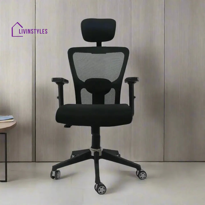 Majesty Black Jazz High Back Ergonomic Executive Office Chair | Nylon Base