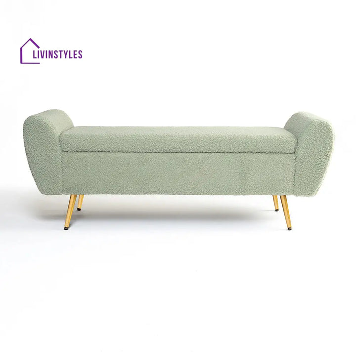 Maksym Boucle Fabric Bench Bench