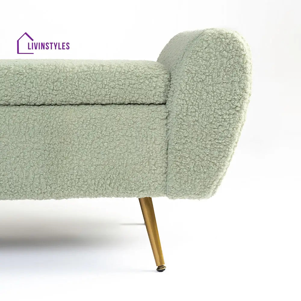 Maksym Boucle Fabric Bench Bench