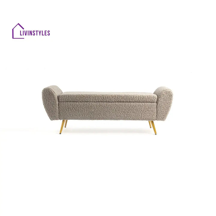 Maksym Boucle Fabric Bench Bench