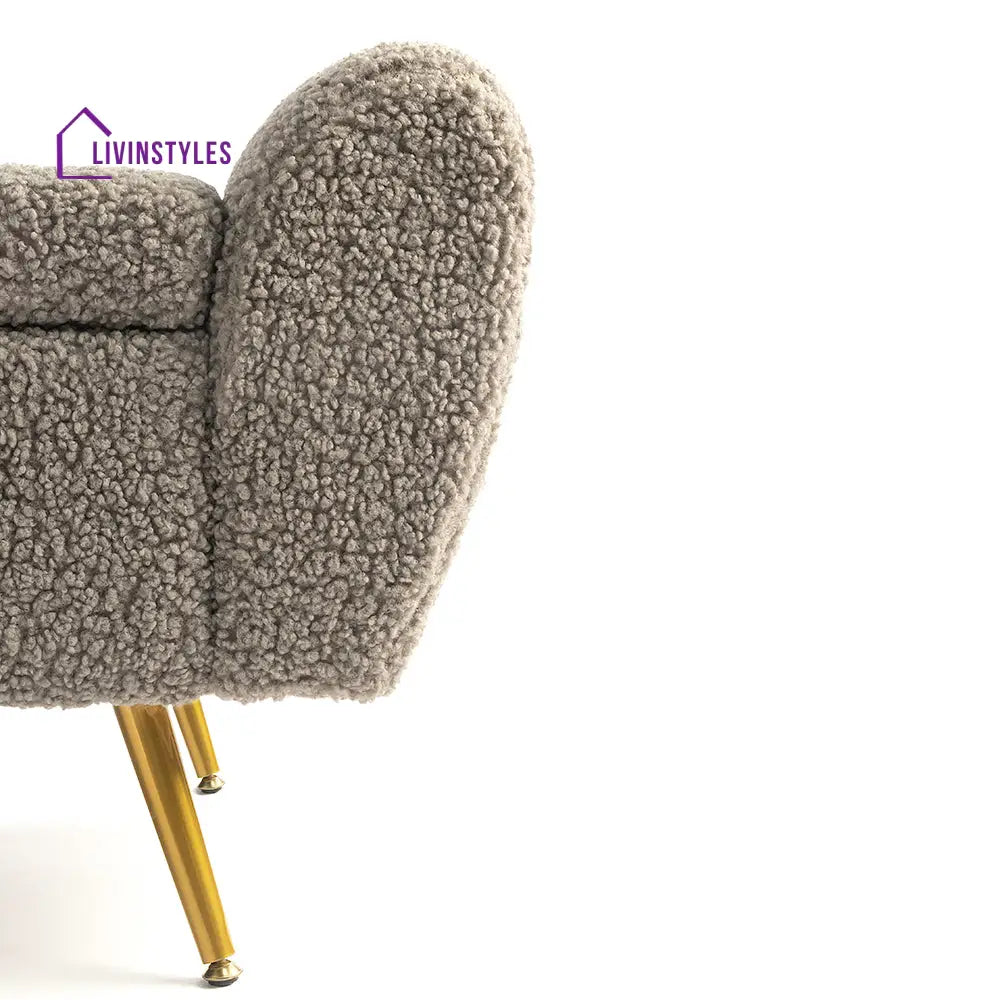 Maksym Boucle Fabric Bench Bench
