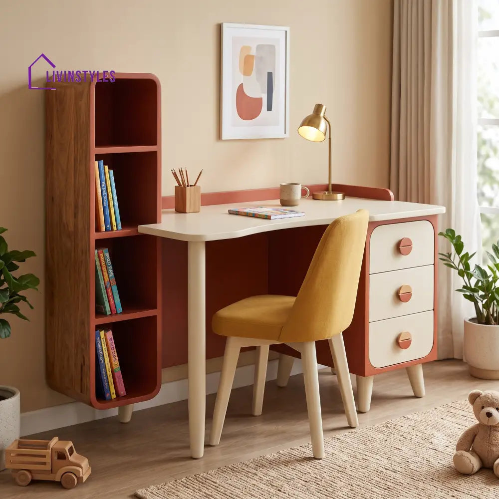 Malathi Mango Wood Kids Study Table | Study Table for Kids