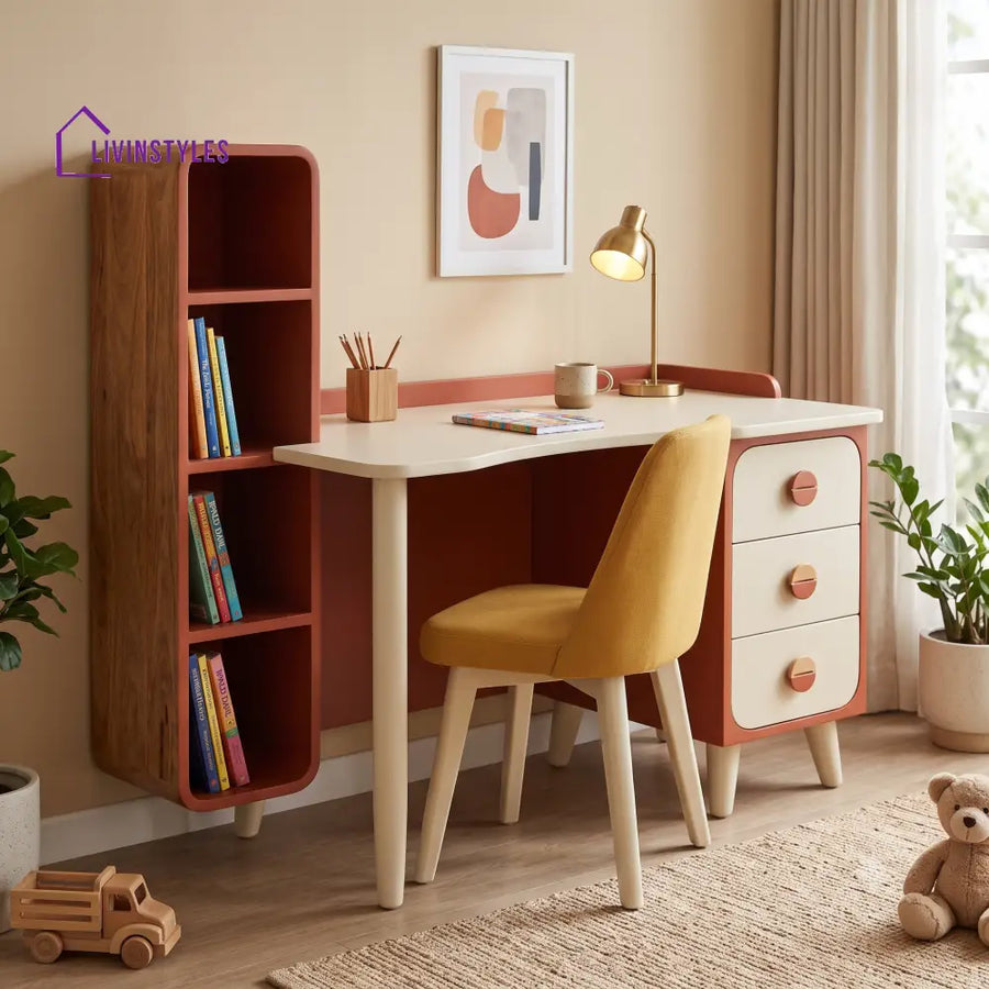 Malathi Mango Wood Kids Study Table | Study Table for Kids