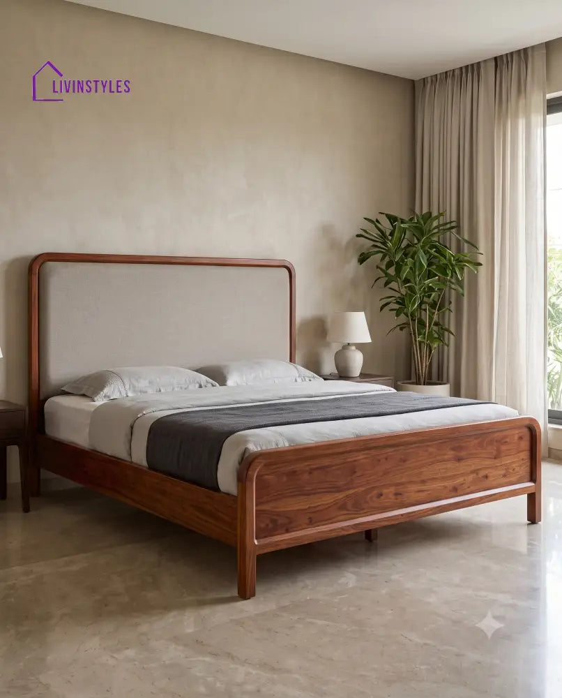 Malathi Wooden Bed | Solid Wood Double Bed | Wooden King size bed & Wooden Queen size bed