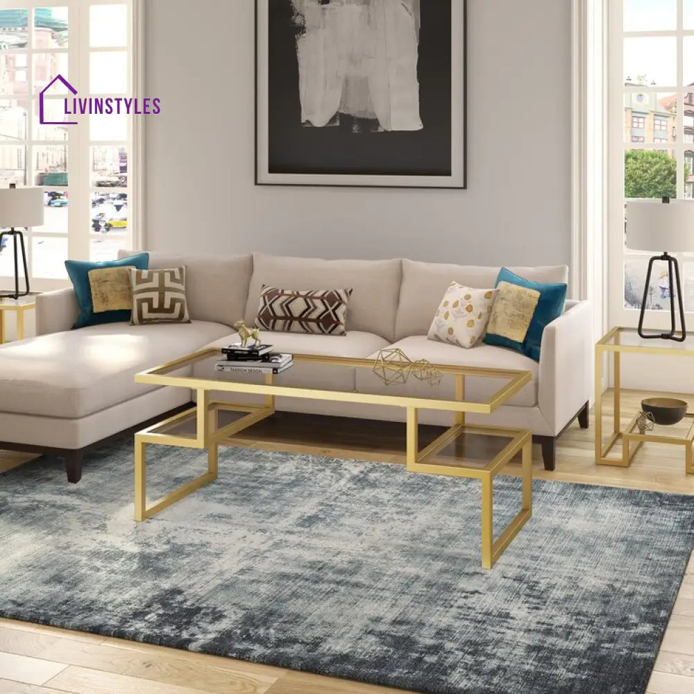 Malini Metal Coffee Table For Living Room